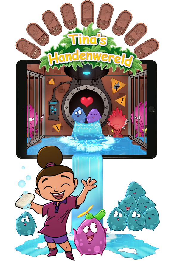 Tina's Handenwereld handenwas game voor kinderen